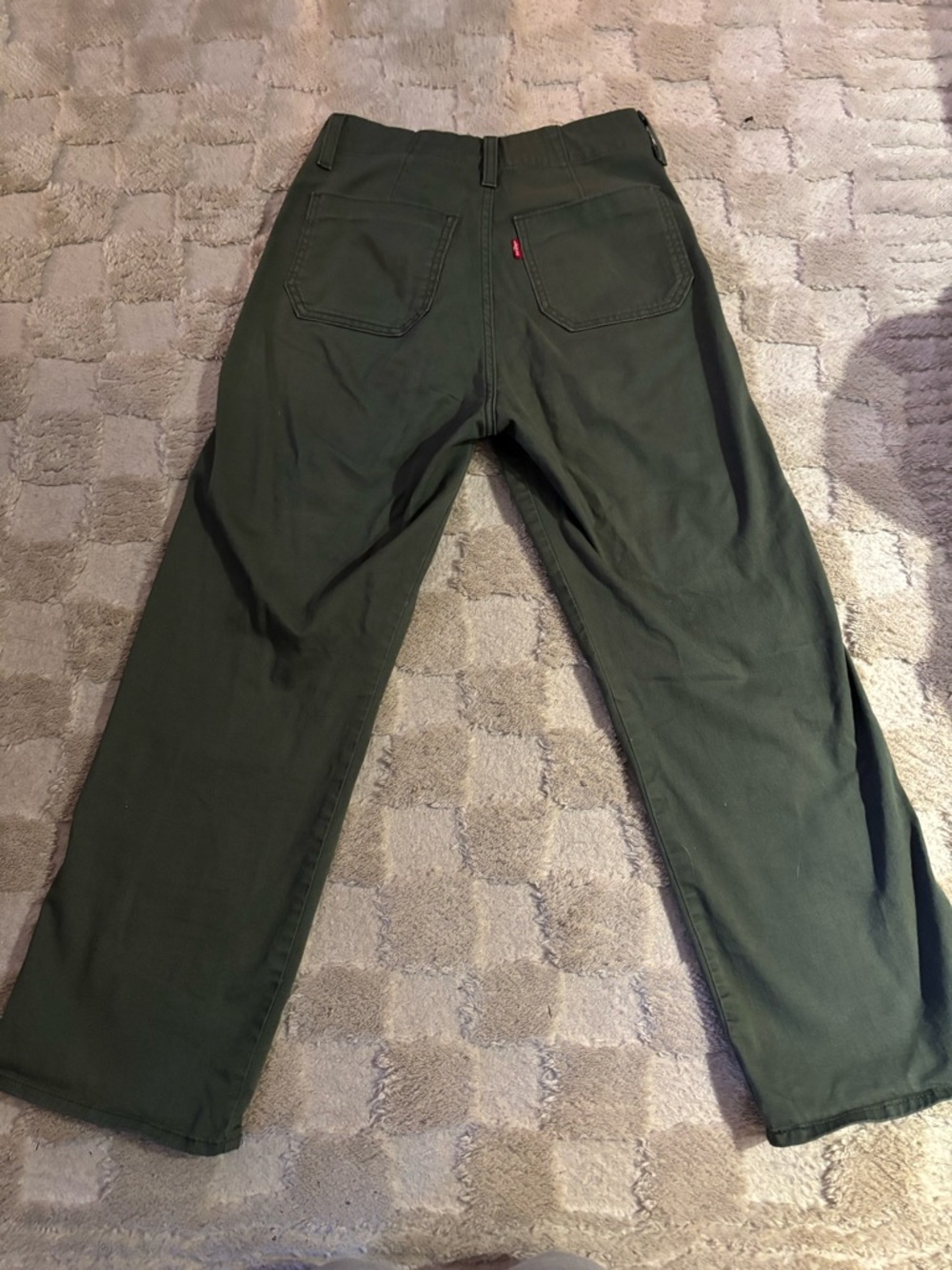 Levi's Olive Green Straight Leg Women's Pants - Picture 4 of 6